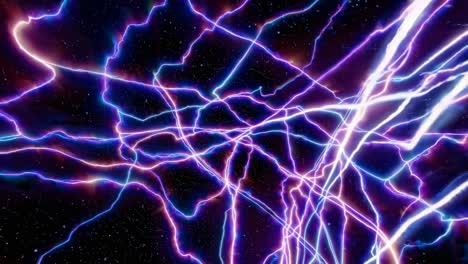 abstract electric patterns in space