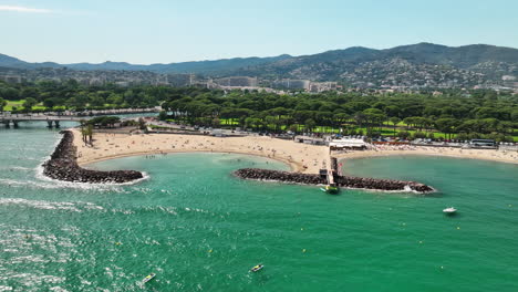 mandelieu vista: aerial view of coastal charm and beaches