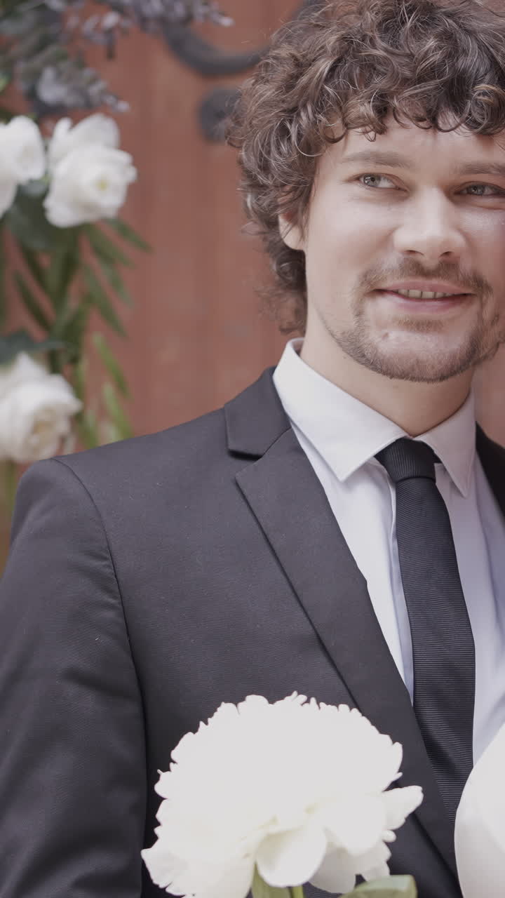 로맨틱 한 결혼 부부 초상화