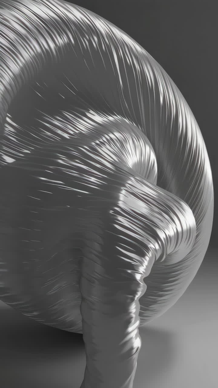 Abstract Metallic Twisted Form