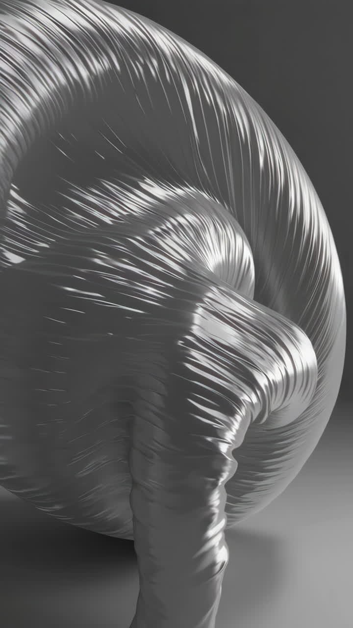 Abstract Metallic Twisted Form