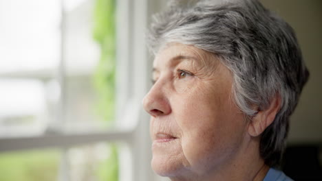 Senior-woman,-anxiety-and-thinking-on-retirement