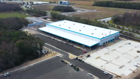 Amazon-Company-Building-Under-Construction-in-North-Carolina---Aerial