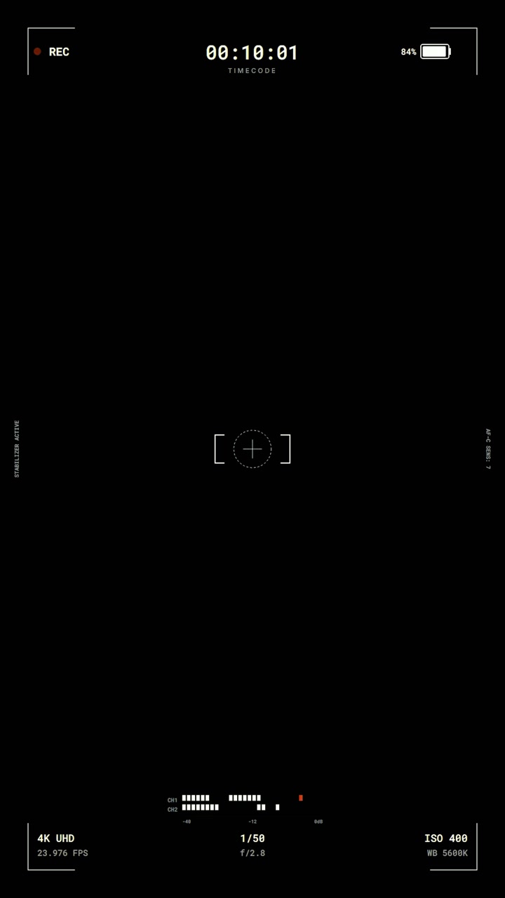 Digital Camera Recording Interface Overlay