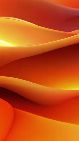 a long orange fabric with a wave pattern is shown in the image. the fabric is so long that it extends from the left side of the image to the right side, creating a sense of depth and movement