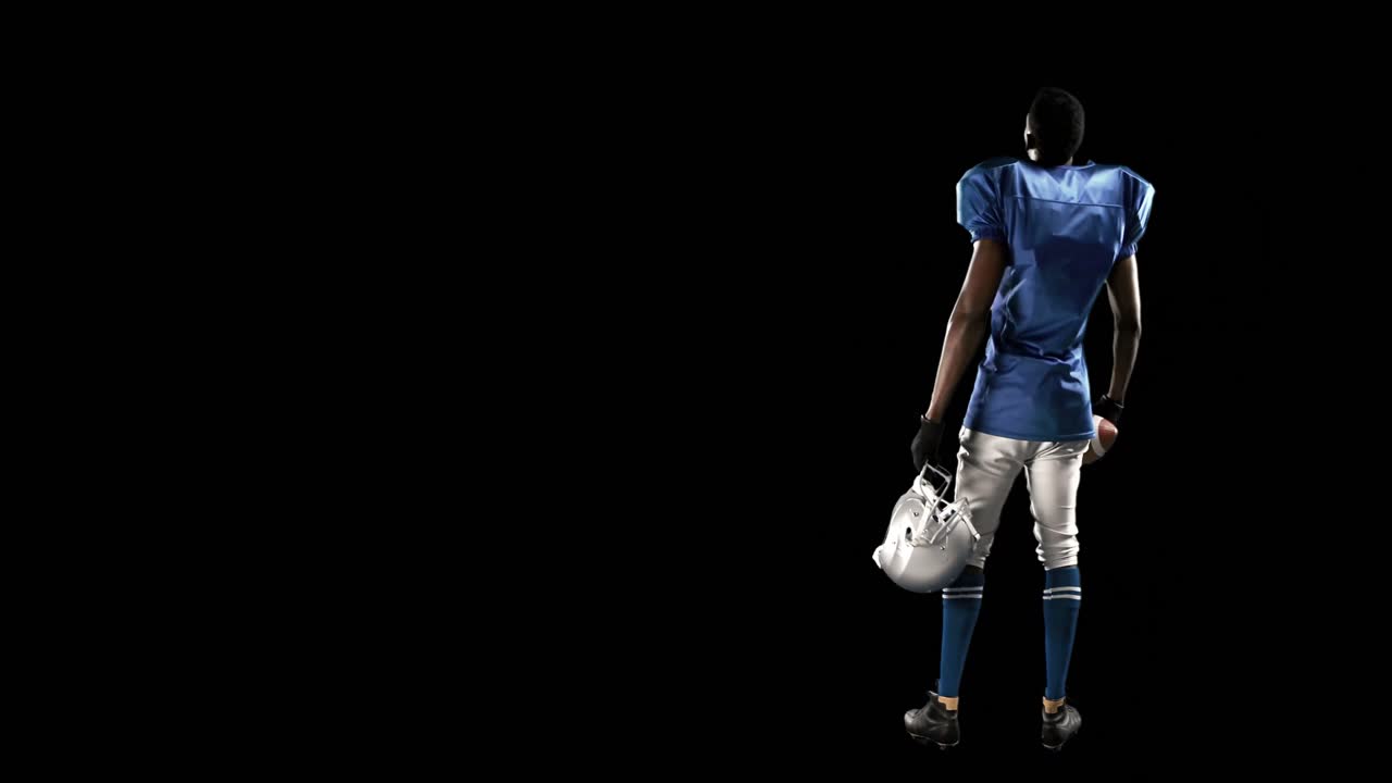 jugador de fútbol americano jugando