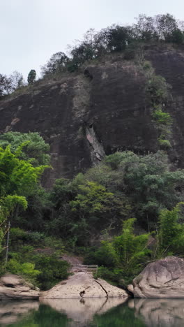 mountain scenery with river and forest