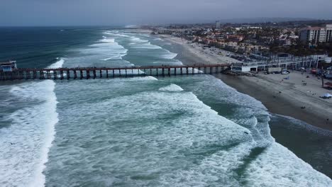 oceanside pier pan over in morning