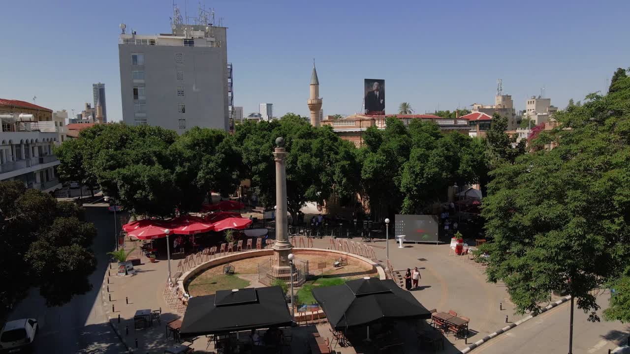 воздушный 4k никосия старый город на северном кипре