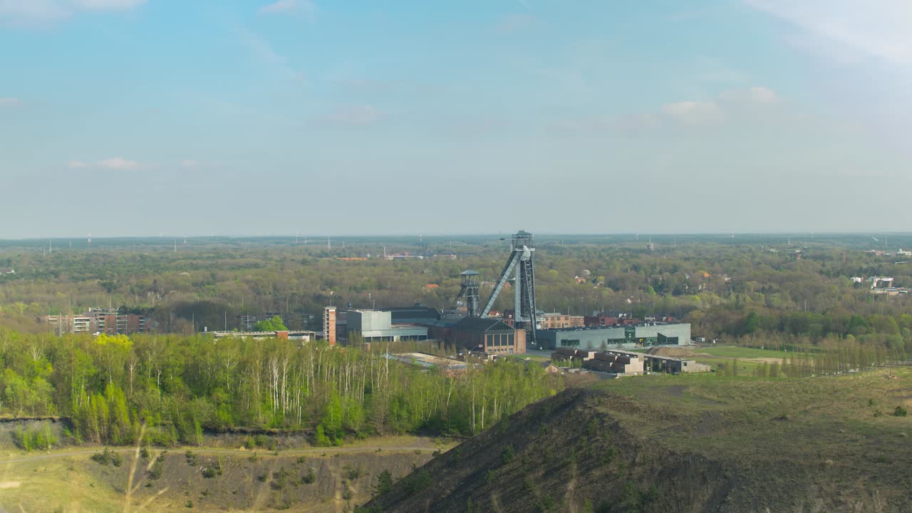 старые шахтные башни и шахты в бельгии пейзаж