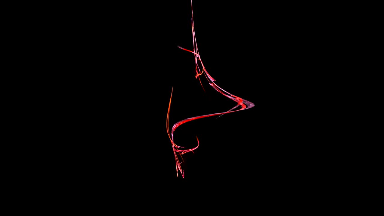 Sfondo astratto in movimento con motivo a curve rosse