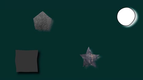 renderización 3d de formas y texturas de conjuntos aleatorios. fondo de arte generado por computadora