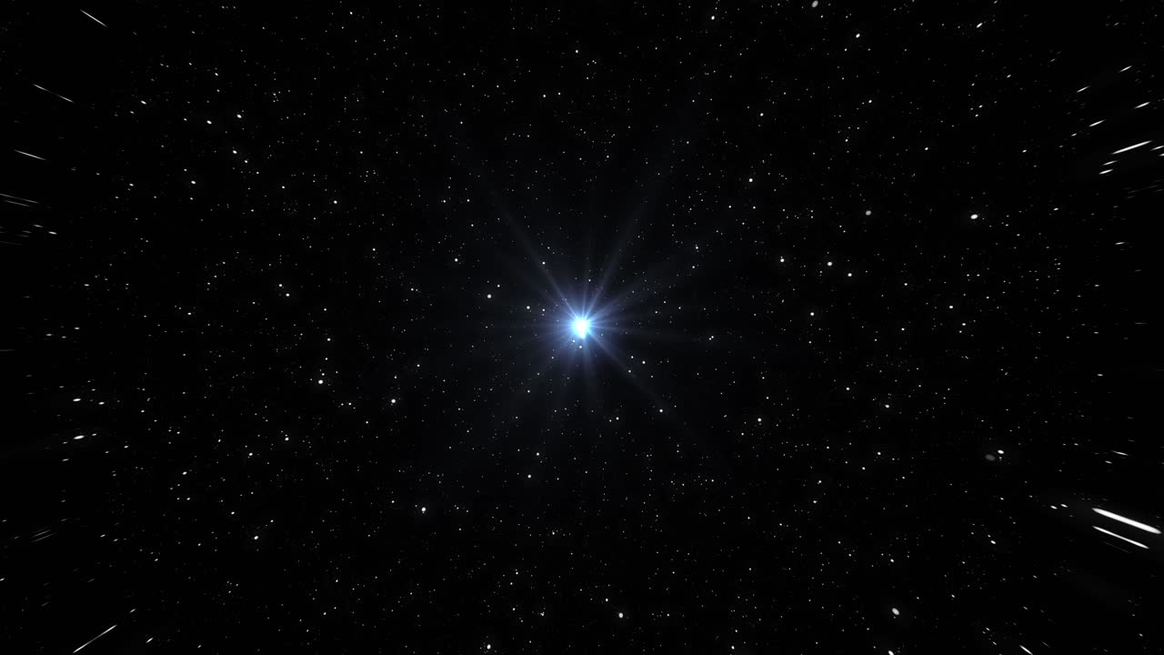 partículas y una fuente de luz brillante en el centro, para el fondo del video