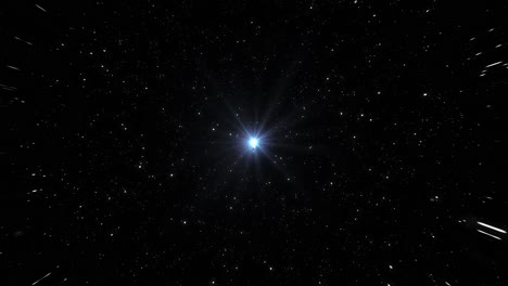 particelle e una fonte di luce intensa al centro, per lo sfondo del video