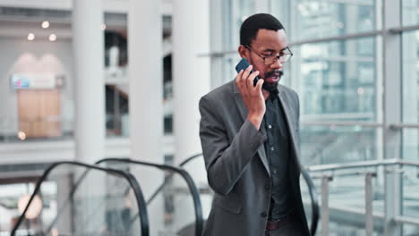 business, phone call and black man
