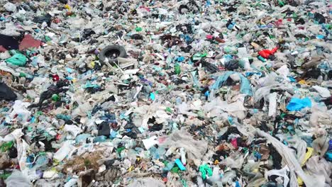 huge dumps of plastic garbage huge dumps of plastic garbage the concept of pollution of the planet aerial view