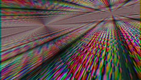 Colorful geometrical futuristic fashion shimmering tunnel, abstract background