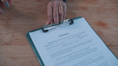 firma de un contrato