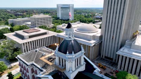 aerial orbit state capital dome in tallahassee florida