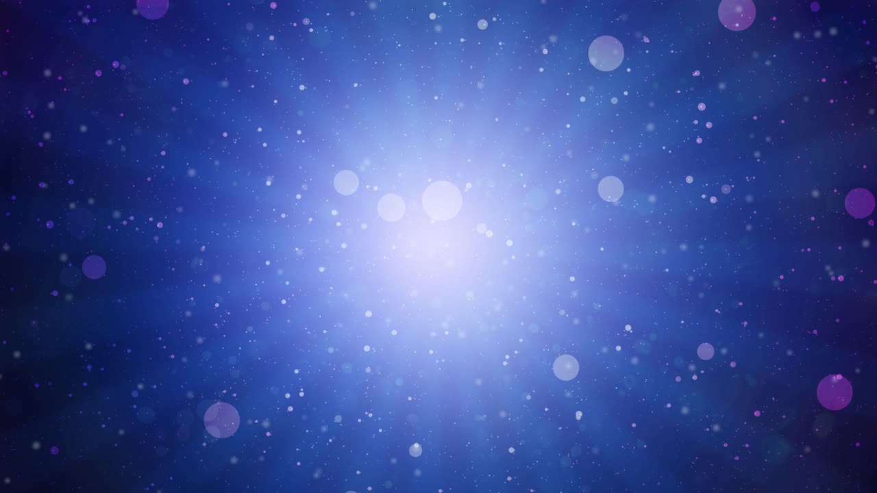 추상적인 매혹적인 회전하는 파란색 입자와 동적 움직임으로 떠다니는  - 활기찬 파란색 배경