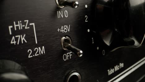 adjusting a microphone preamplifier