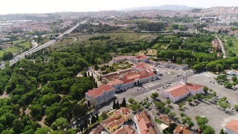 palacio de queluz en lisboa, portugal, vista aérea