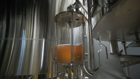 modern craft brewery. craft beer production. modern equipment in brewery