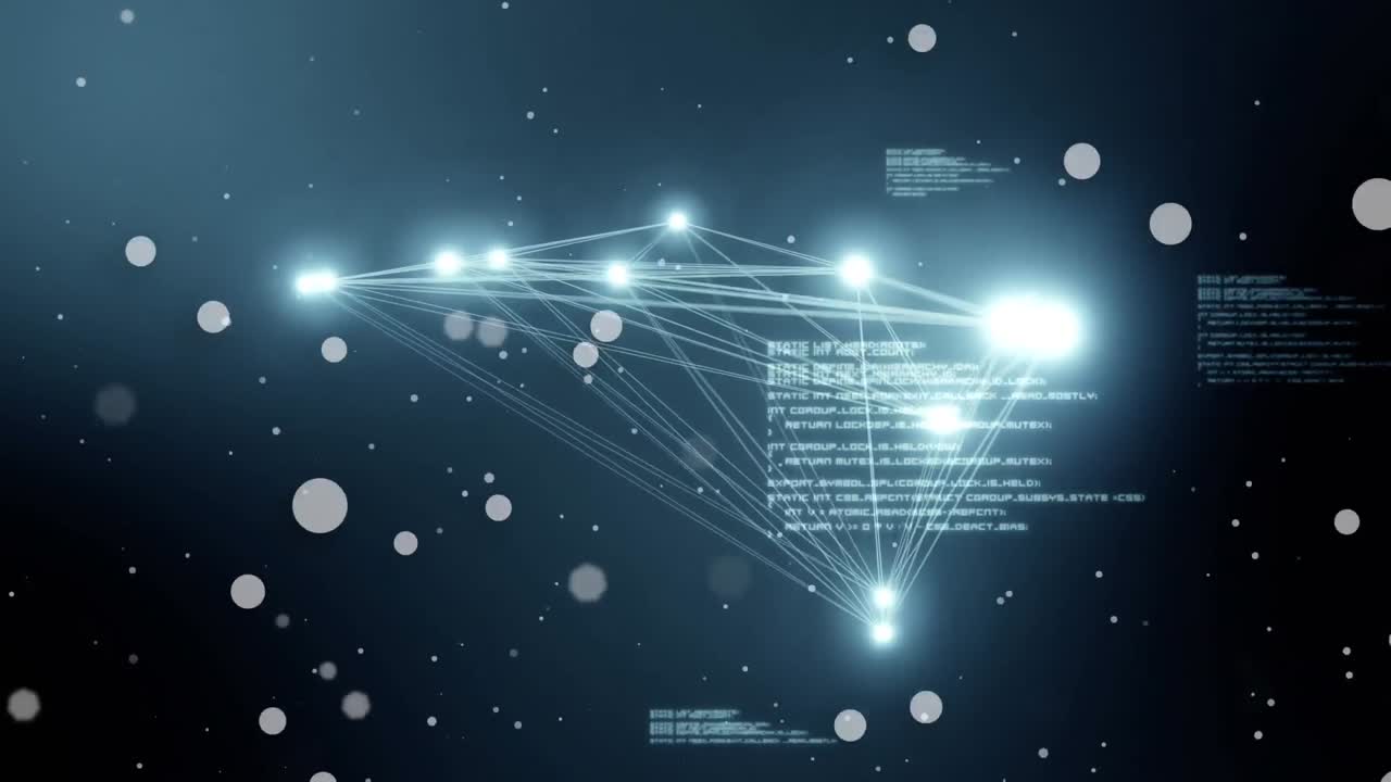 red de conexiones y procesamiento de datos