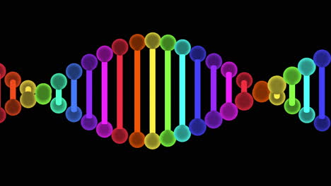 doble hélice de adn de colores