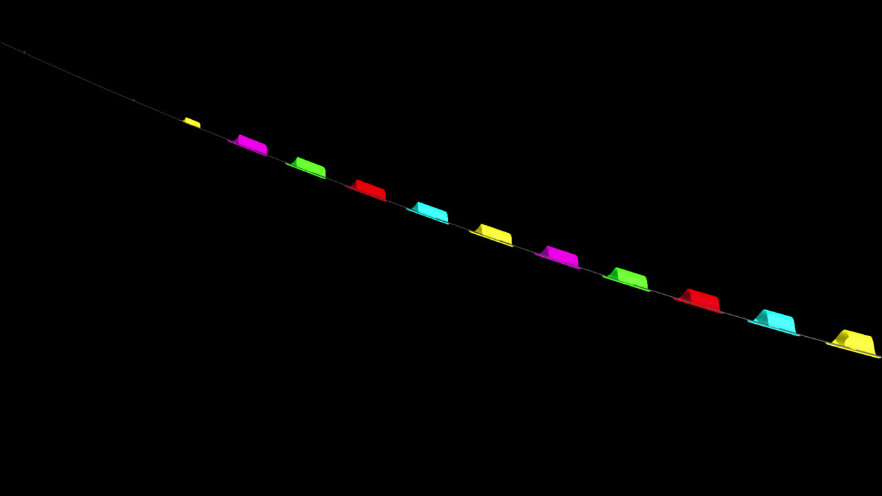 Colorful Triangle Flags Garland