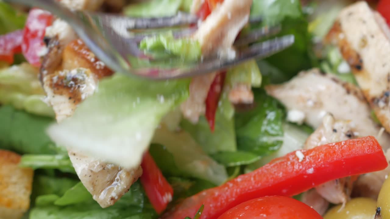 살라드의 클로즈업