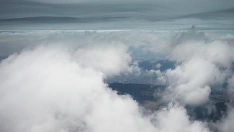 flying above the clouds