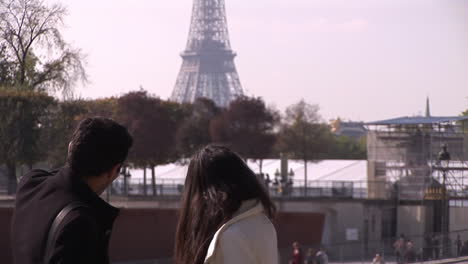 tourists in paris