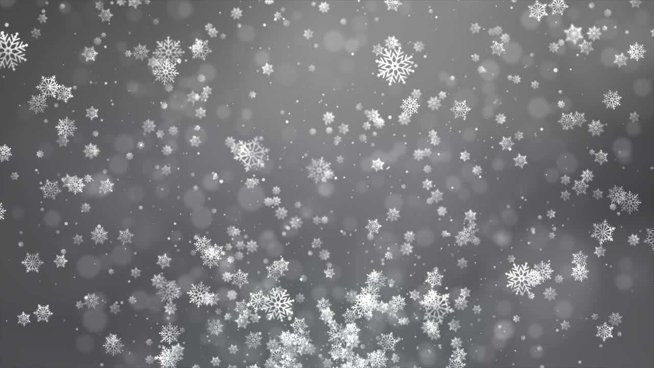 el fondo de los copos de nieve que caen