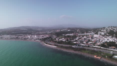 costa aérea de mijas costa, sur de españa