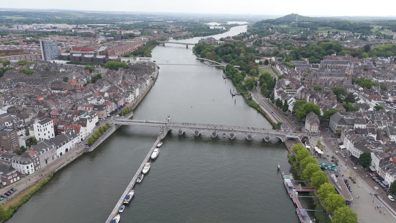 Aerial View of Maastricht, Netherlands