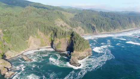 Toma-De-Drone-De-La-Autopista-101-De-La-Costa-De-Oregon