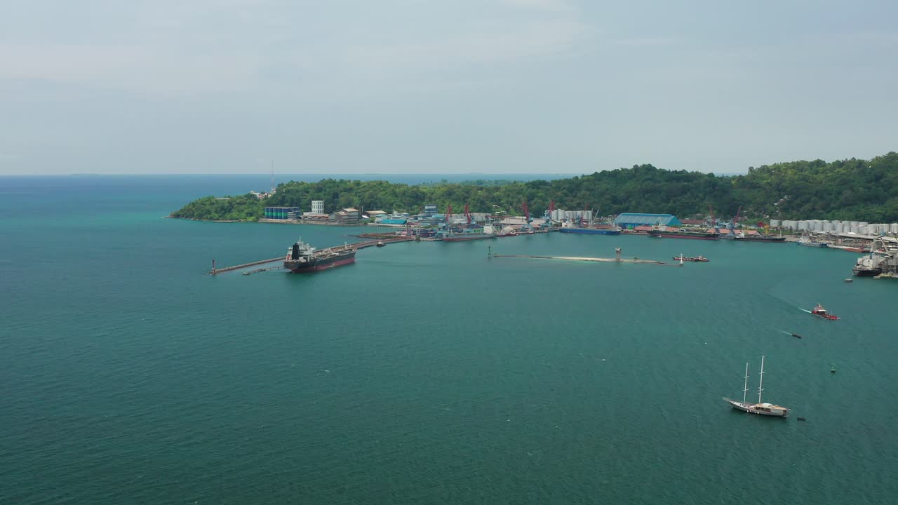 파당 수마트라 서쪽 인도네시아 근처 항구