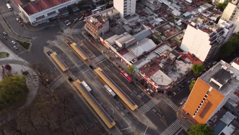 Federico-Lacroze-Und-Chacarita-Busbahnhof-In-Buenos-Aires