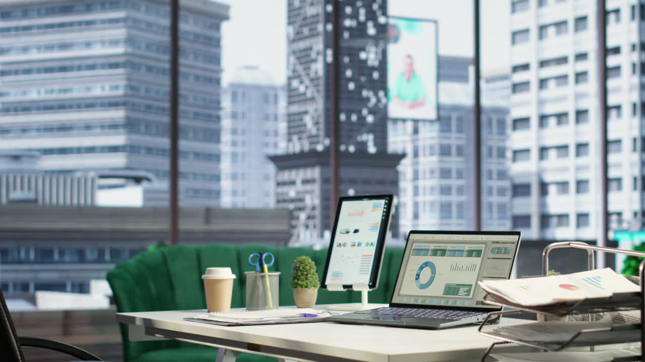 ceo 또는 리더를 위해 설계된 빈 럭셔리 기업 고급 사무실