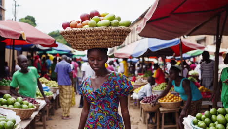 escena del mercado africano