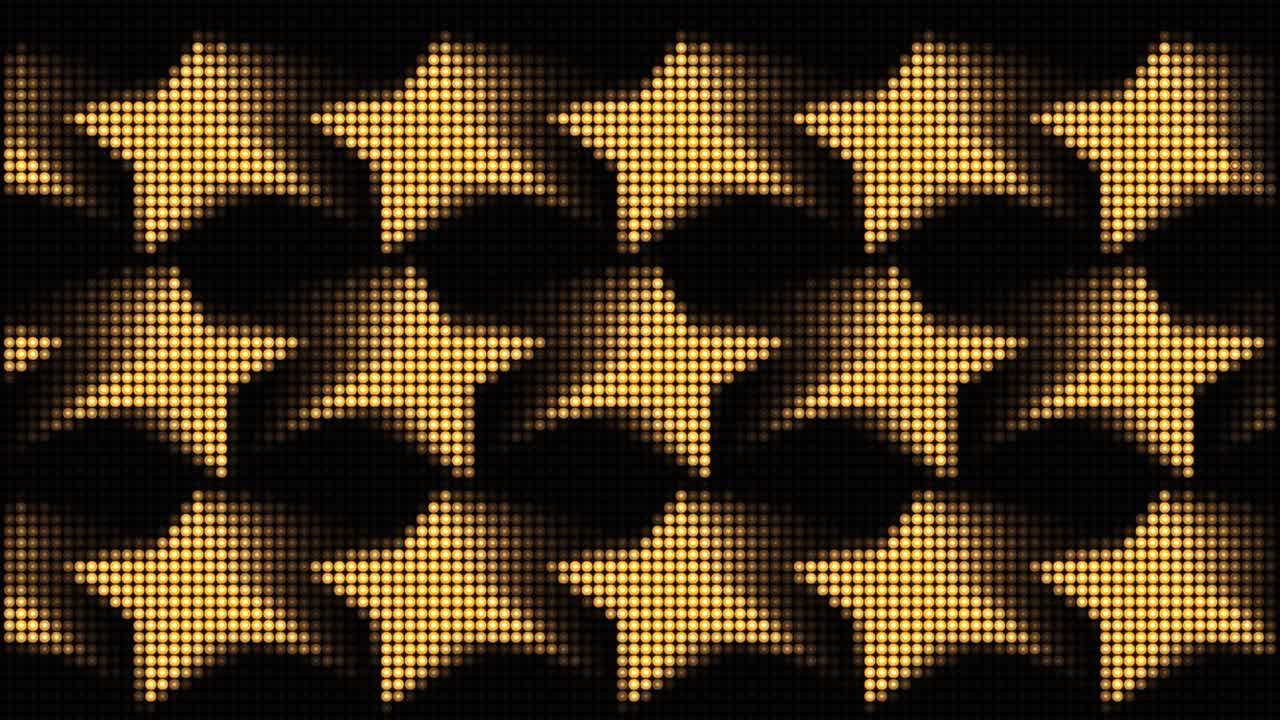 Animation of flashing light bulbs on led wall stage lights loop background 4k concert visual