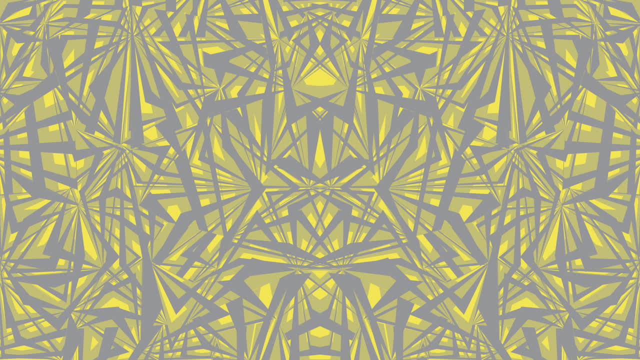 2021년의 밝은 노란색과 궁극적인 회색, 추상적인 기하학 애니메이션 루프