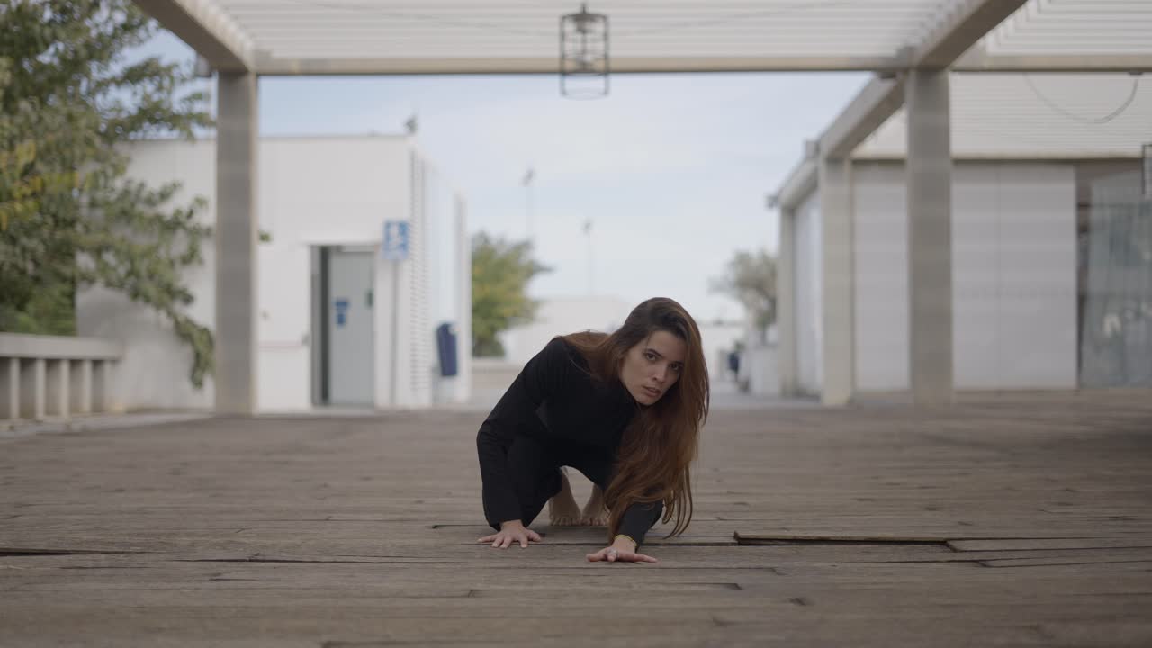 Woman in Contemporary Dance Performance