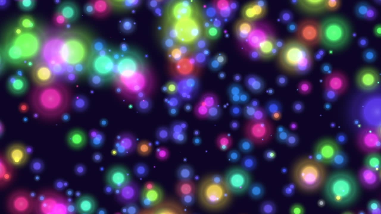 동적 인 다채로운 점 들 은 검은색 배경 에 나선형 패턴 을 형성 한다