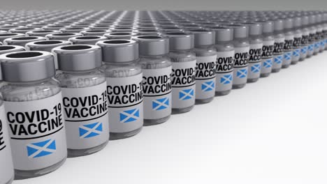 covid-19 vaccine bottles scotland