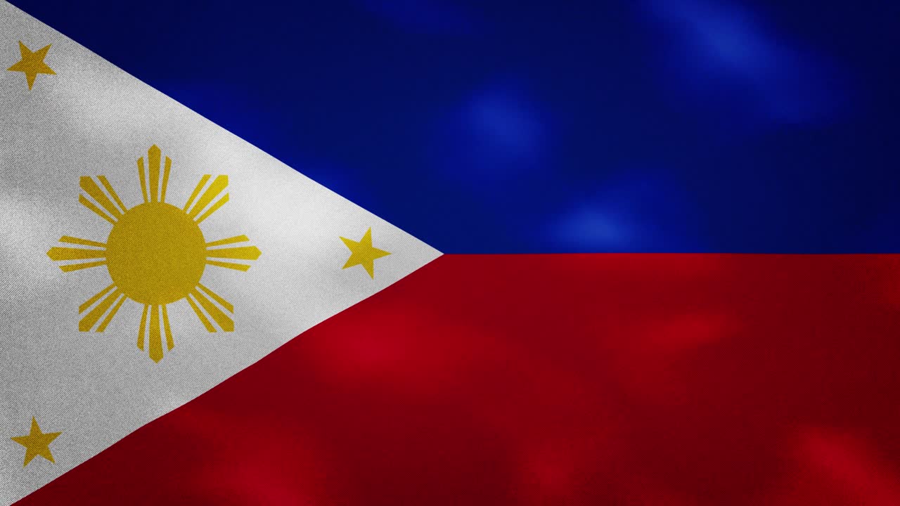 필리핀의 밀집된 발 직물 파동, 배경 루프