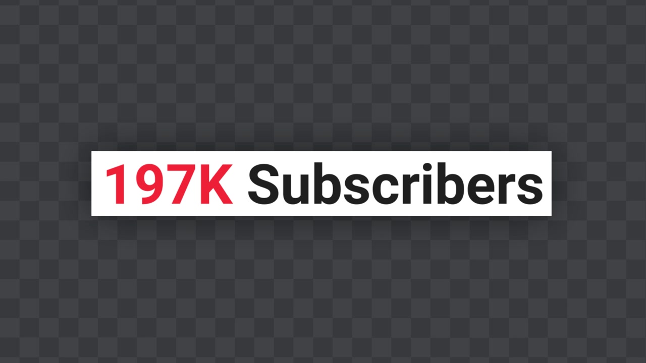Contatore Youtube 05 Adobe After Effects 2023 Risoluzione 3840×2160