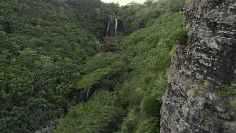 Beautiful-nature-aerial-view-of-famous-Wailua-Falls