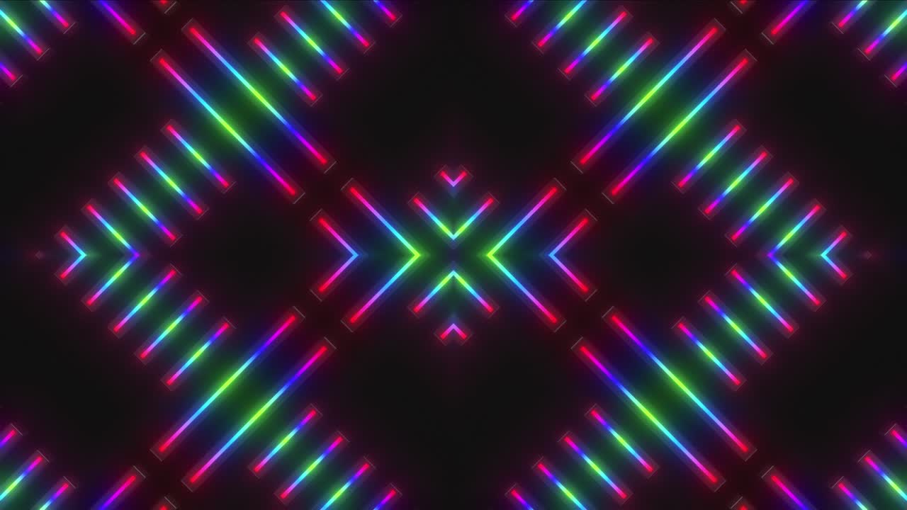 Colorful Neon Geometric Pattern Background